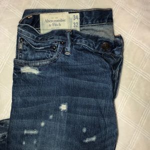 Abercrombie & Fitch Men’s Distressed Jeans